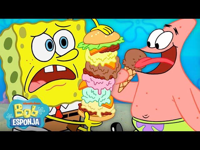 Bob Esponja | 60 minutos de HELADO  | Bob Esponja en Español