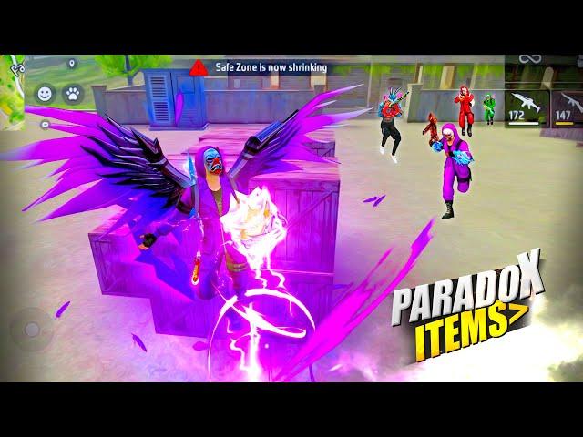 FREEFIRE Solo vs Squad With Paradox Ring Items and Hyperbook  22 Kills Garena free fire #freefire