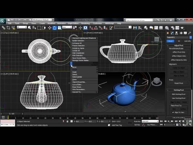 3DS Max 2013 Tutorial | Pivot Points in 3DS Max | InfiniteSkills