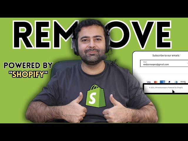 How to Remove Powered by Shopify from [Footer]