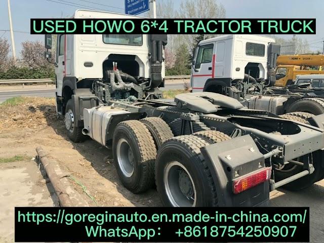 Used Sinotruck HOWO  6X4 Prime Mover 10 Wheels Tractor Truck Trailer Head