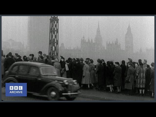 1952: King George VI - Lying in State | Newsreel | BBC Archive