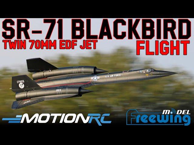 Flying the All-New Freewing SR-71 Blackbird! Twin 70mm RC EDF Jet