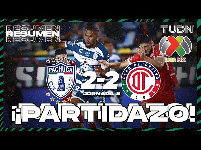 HIGHLIGHTS | Pachuca 2-2 Toluca | Liga Mx -AP2024 - J8 | TUDN