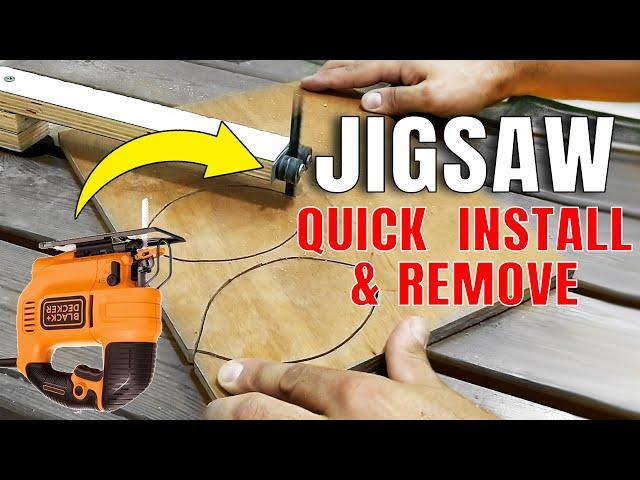 Portable Jigsaw Table with Blade Guide DIY | Quick Install/Remove | XDIY