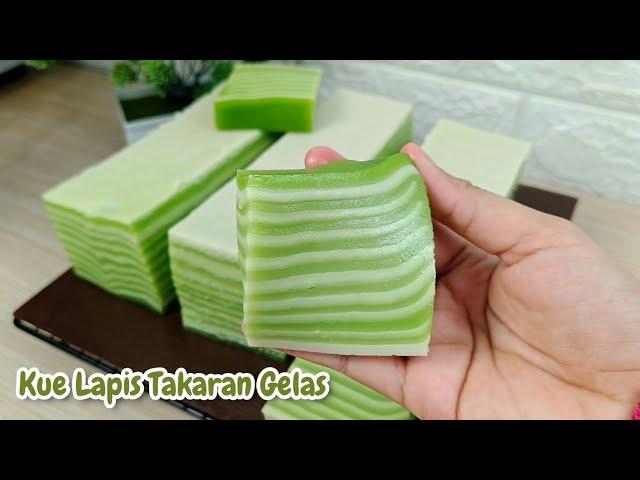 RESEP KUE LAPIS TEPUNG BERAS TAKARAN GELAS BELIMBING ENAK LEMBUT BISA UNTUK JUALAN