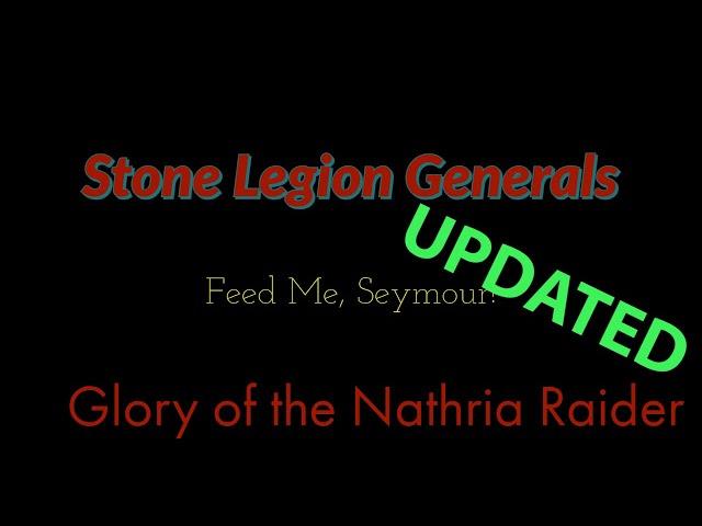 UPDATED! Feed Me, Seymour! - Stone Legion Generals - Glory of the Nathria Raider (EZ now)