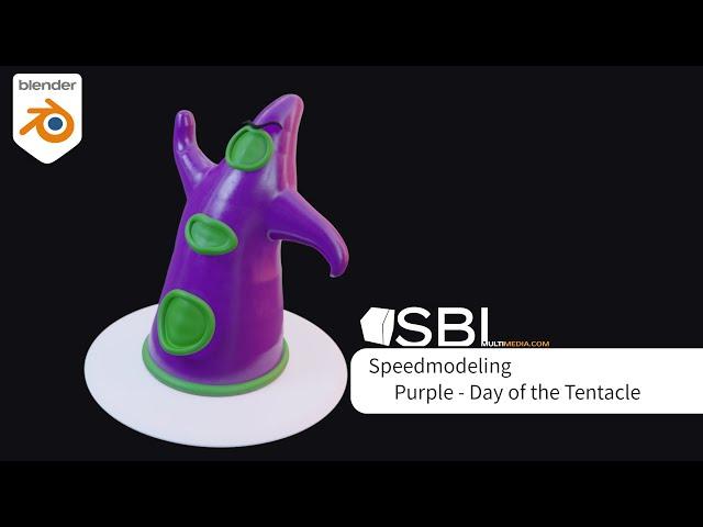 Speedmodeling - Day of the Tentacle - Purple Blender 3.2 | SBL Multimedia