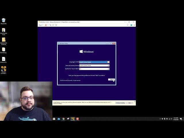 How to install Windows 10 in VMWare Workstation Player 15