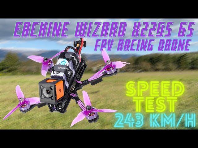 EACHINE X220S FPV RACING DRONE  - SPEED TEST after tuning.. 243 KMH ?