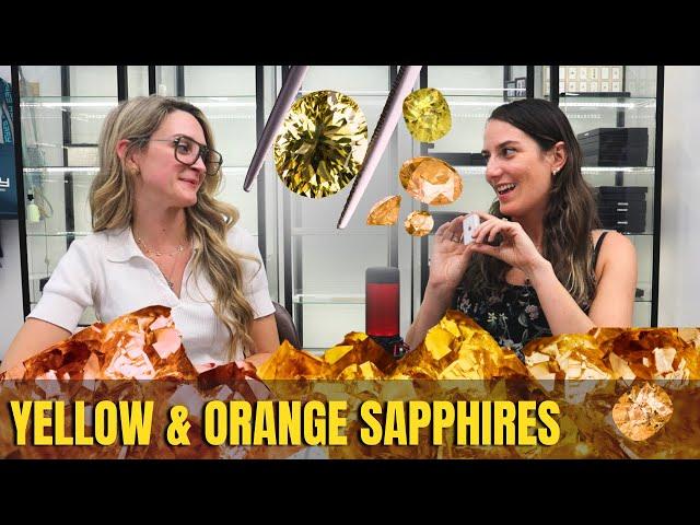 Yellow & orange sapphire: prices, color range & beryllium treatments explained!