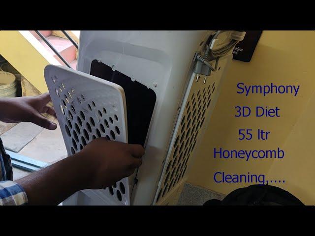 Symphony 3D diet 55Ltr air cooler honeycomb cleaning and replacing