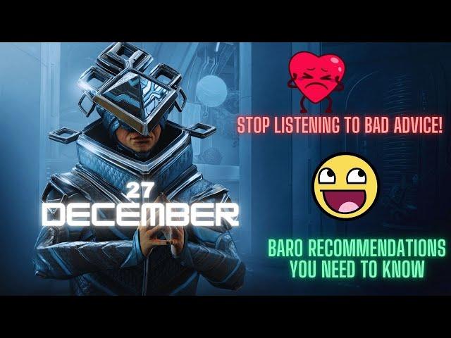 Baro Ki'Teer EXPERT Reveals MUST HAVE Items for Warframe 2024