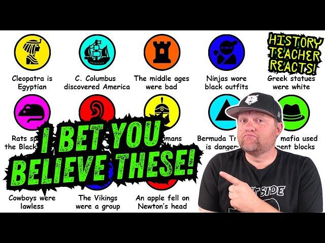 Every Historical Misconception Debunked in 10 Minutes | The Paint Explainer | History Teacher Reacts