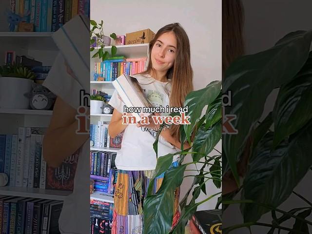 how much i read in a week ️ *realistic* #booktube #yabooks