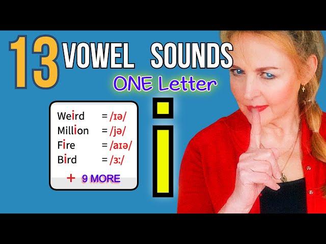 13 Ways to Pronounce the Letter 'i' | English Vowel Sound | English Pronunciation