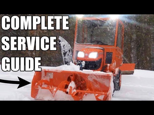 Kubota BX5450 Snowblower Oil Change/Grease/Chain - Complete Service/Repair Guide