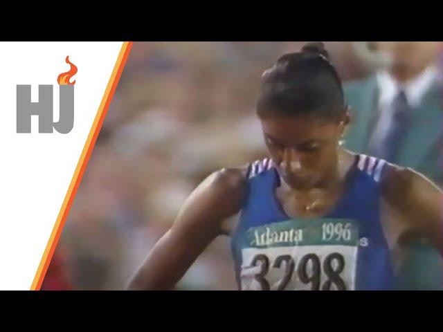 1996 Atlanta - Finale 200m dames, PEREC en or !