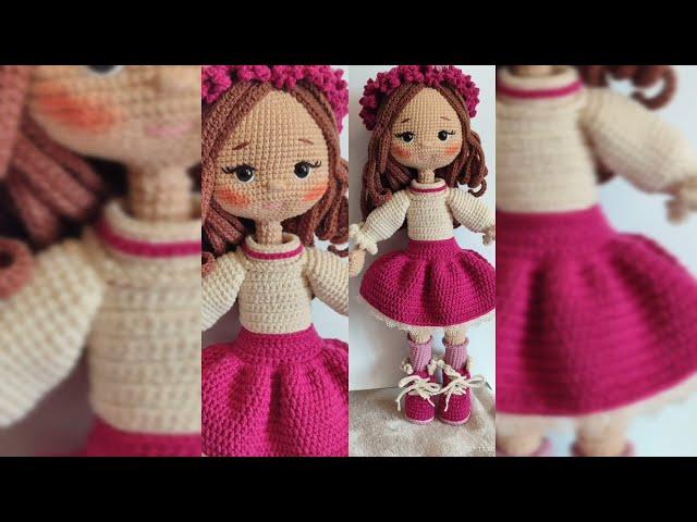 Amigurumi doll. Part 5- boots and hat. Частина 5- взуття та капелюшок#amigurumidoll #handmade #hobby