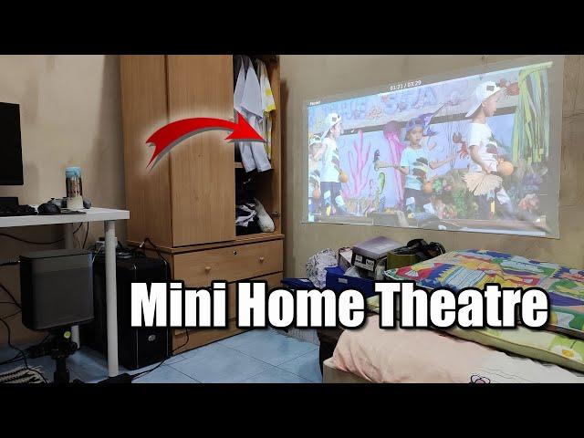 Budget Mini Home Theatre - XGIMI Halo+ DLP Projector + 60" White Grid ALR Screen