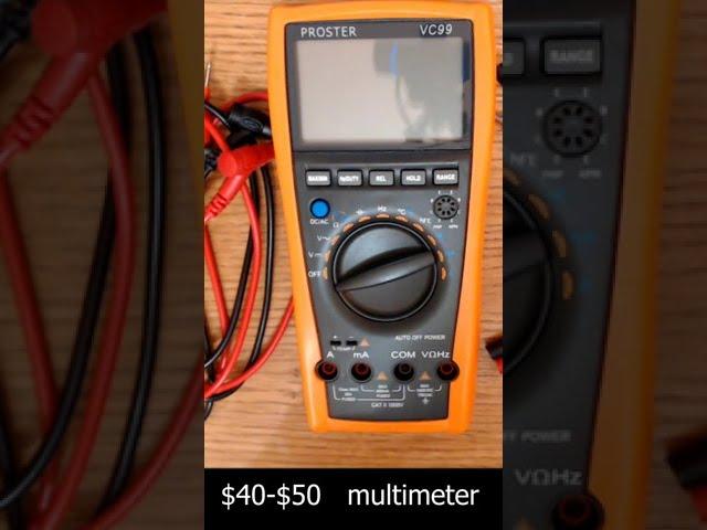 Multimeter Basics - Five Common Measurements For Arduino Electronics #Shorts