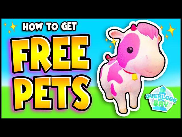 How To Get FREE STRAWBERRY COW in Overlook Bay!! FREE GODLY PET!! PREZLEY Overlook Bay Hacks