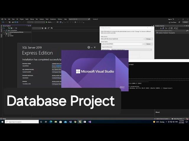 Microsoft SQL Server Database Project in Visual Studio 2022 (Getting Started)