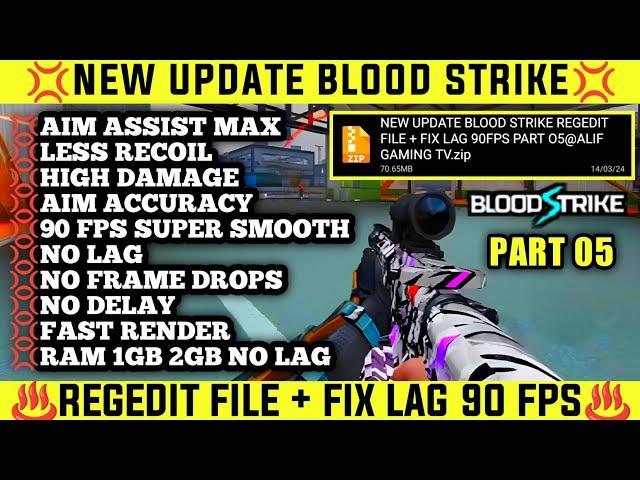 Update‼️Regedit Blood strike Aim Assist Max Less Recoil High Damage + Fix Lag 60 Fps No Lag No Frame