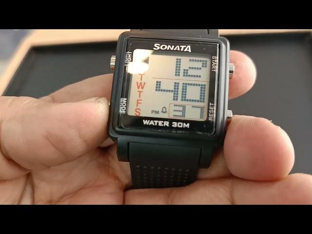 77043pp Sonata Sf Digital Watch Time Configuration || Sonata Sf Digital Watch #navyawatchgallery