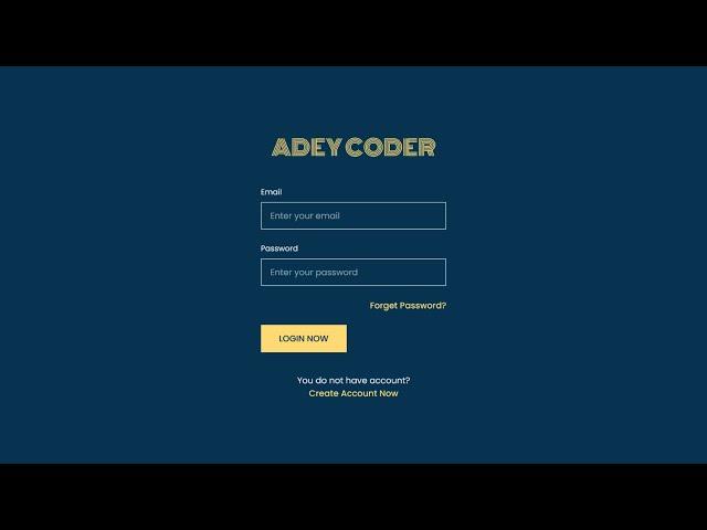 Simple and Responsive Login page | HTML and CSS