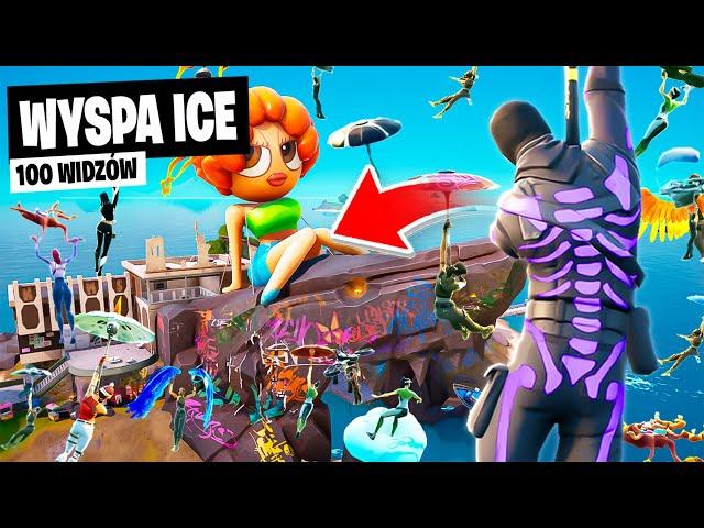 100 WIDZÓW na WYSPĘ ICE w OG REMIX Fortnite (gość SZAMAN)