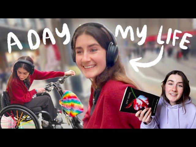 A DAY IN MY LIFE  | books, shopping as a wheelchair user & a queer open mic night 