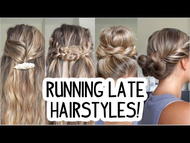 RUNNING LATE HAIRSTYLES! QUICK & EASY! SHORT, MEDIUM, & LONG HAIR