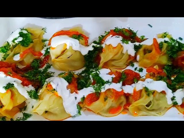 Манту. Манты вкусная подача .    بسیار منتو خوشمزه тоҷикона