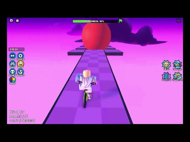 OBBY BUT YOUR ON A BIKE  speedrun 7:47.19 (world 3)