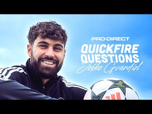 "PLAYING AGAINST MESSI WAS CRAZY"  QUICKFIRE QUESTIONS ft. MANCHESTER CITY'S JOŠKO GVARDIOL 