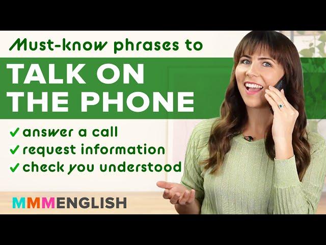 Must-know Phone Phrases ️ Talk Confidently On The Telephone in English!