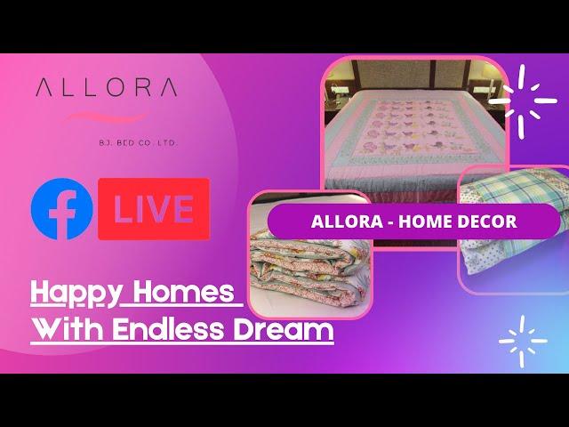 ALLORA - Facebook Live Program | Bedsheet  | Bed Cover | Quilt | Comforter - 30/09/2021