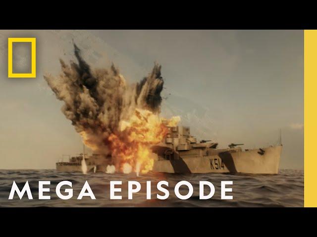 Secrets of WWII REVEALED | Drain the Oceans MEGA EPISODE | U-Boats, Warships, & Pearl Harbor