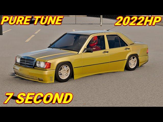 2022HP MERCEDES BENZ 190e DRAG TUNE CAR PARKING MULTIPLAYER 2 NEW UPDATE