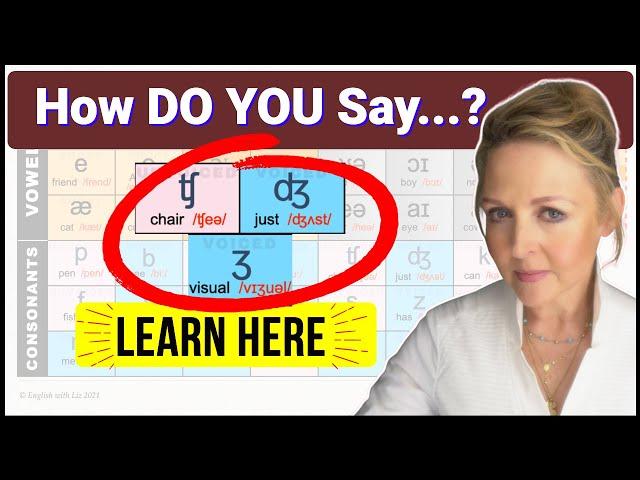 How to Pronounce Consonants -  ʧ ʤ ʒ - Learn British English RP Accent