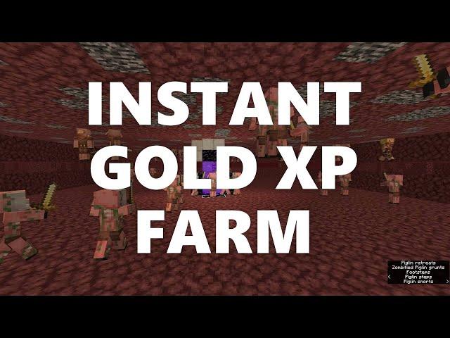 Minecraft Elegance: Instant Gold XP Farm, 360 gold blocks/hour (Java 1.13+*)