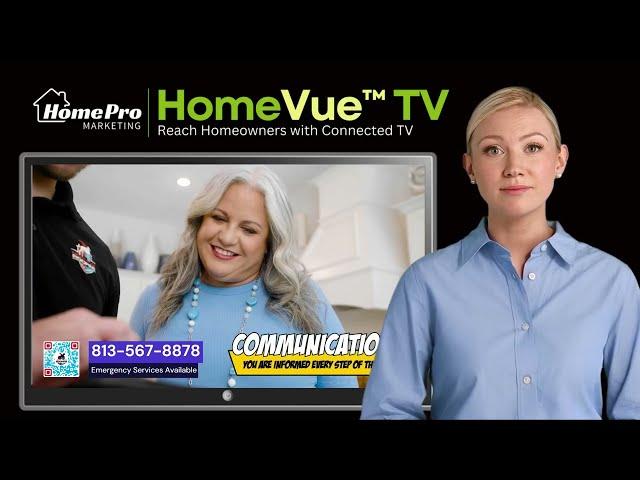 Affordable TV Commercials fro Home Services Contractors - OTT/CTV HomeVue TV