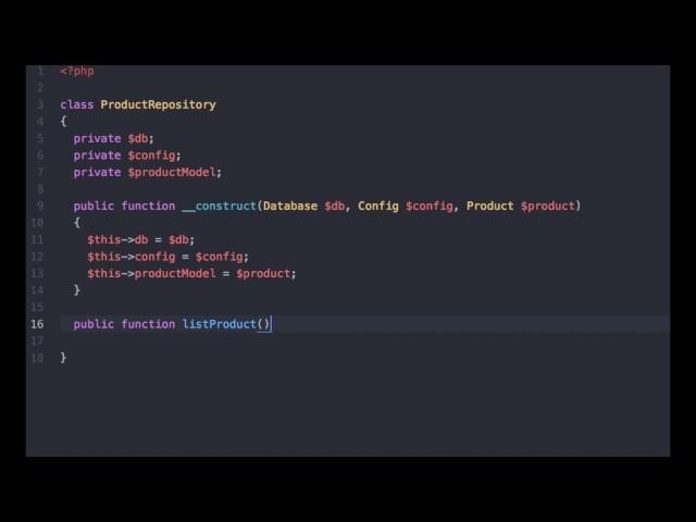 Two minute programming: Dependency Injection in PHP