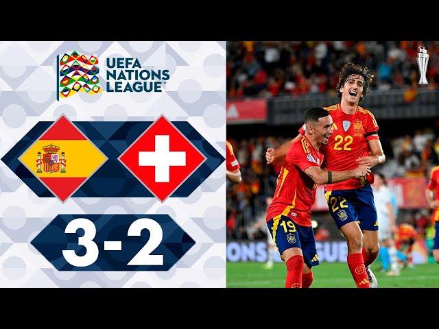 Spain vs Switzerland 3-2 Highlights Goals - Nations League 2024