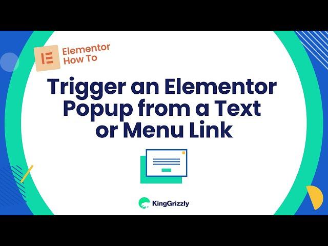 How to Trigger an Elementor Pop Up from a Menu Text Link