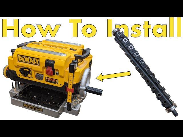 How To Install A Lux Cut Cutter Head into a DeWalt DW735 Planer