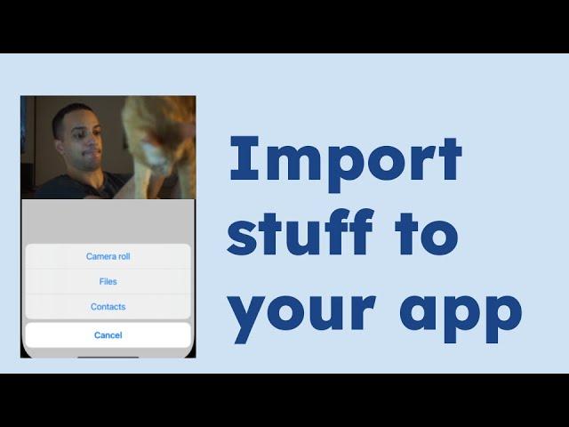 008 - Importing images, files, and contact cards into your app | SwiftUI