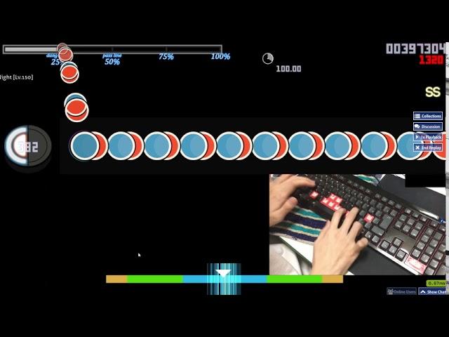 [osu!taiko] A Fool Moon Night [Lv.150] SS