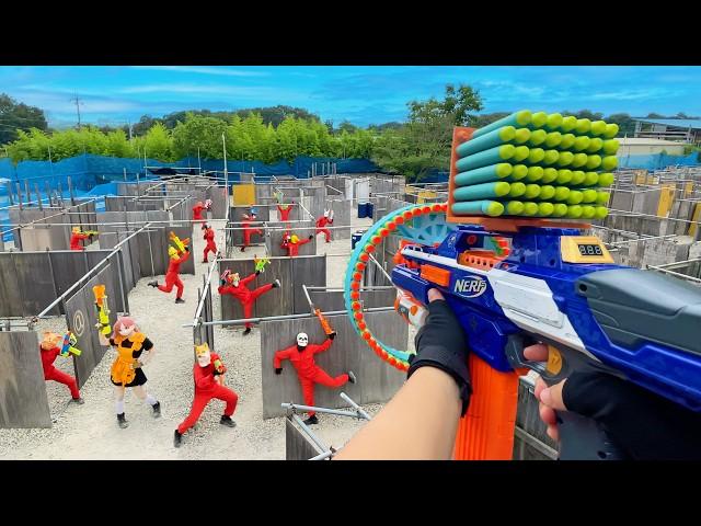 Nerf War | Amusement Park Battle 91(Nerf First Person Shooter)